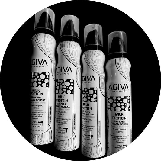 Milk Protein Hair Styling Mousse - AGIVA  Pro Care Creamy Mousse