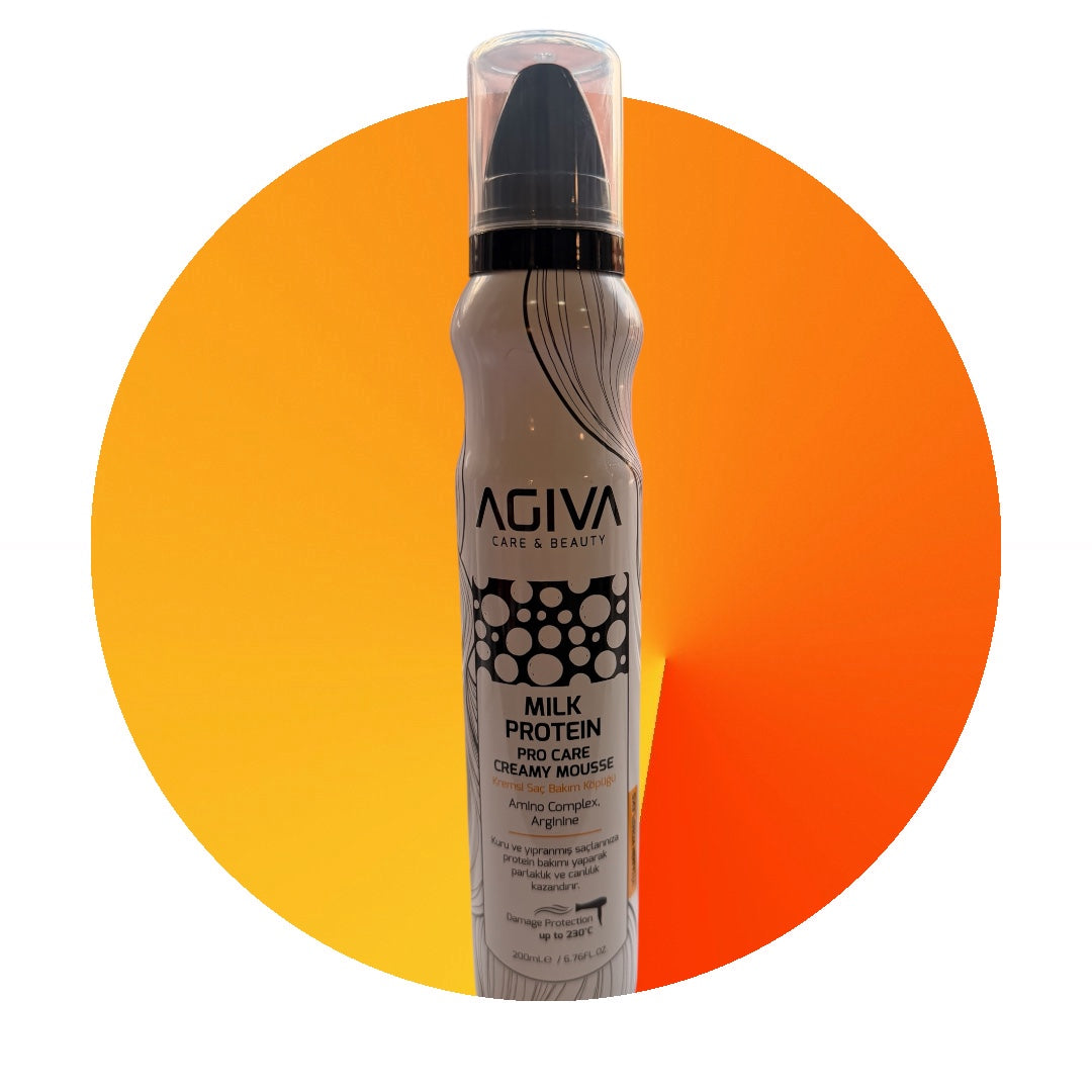 Milk Protein Hair Styling Mousse - AGIVA  Pro Care Creamy Mousse