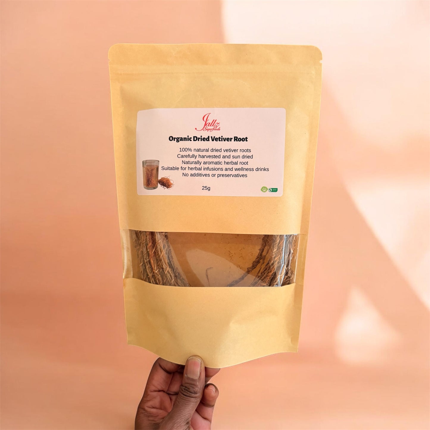 Organic Dried Vetiver Root 25g