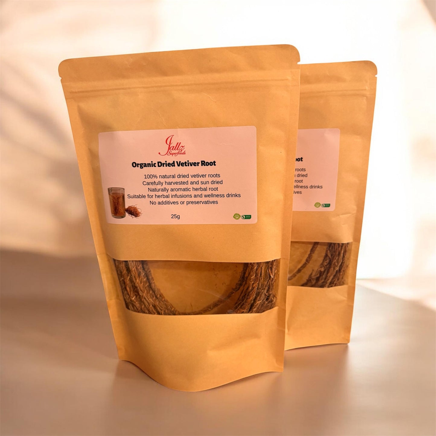 Organic Dried Vetiver Root 25g
