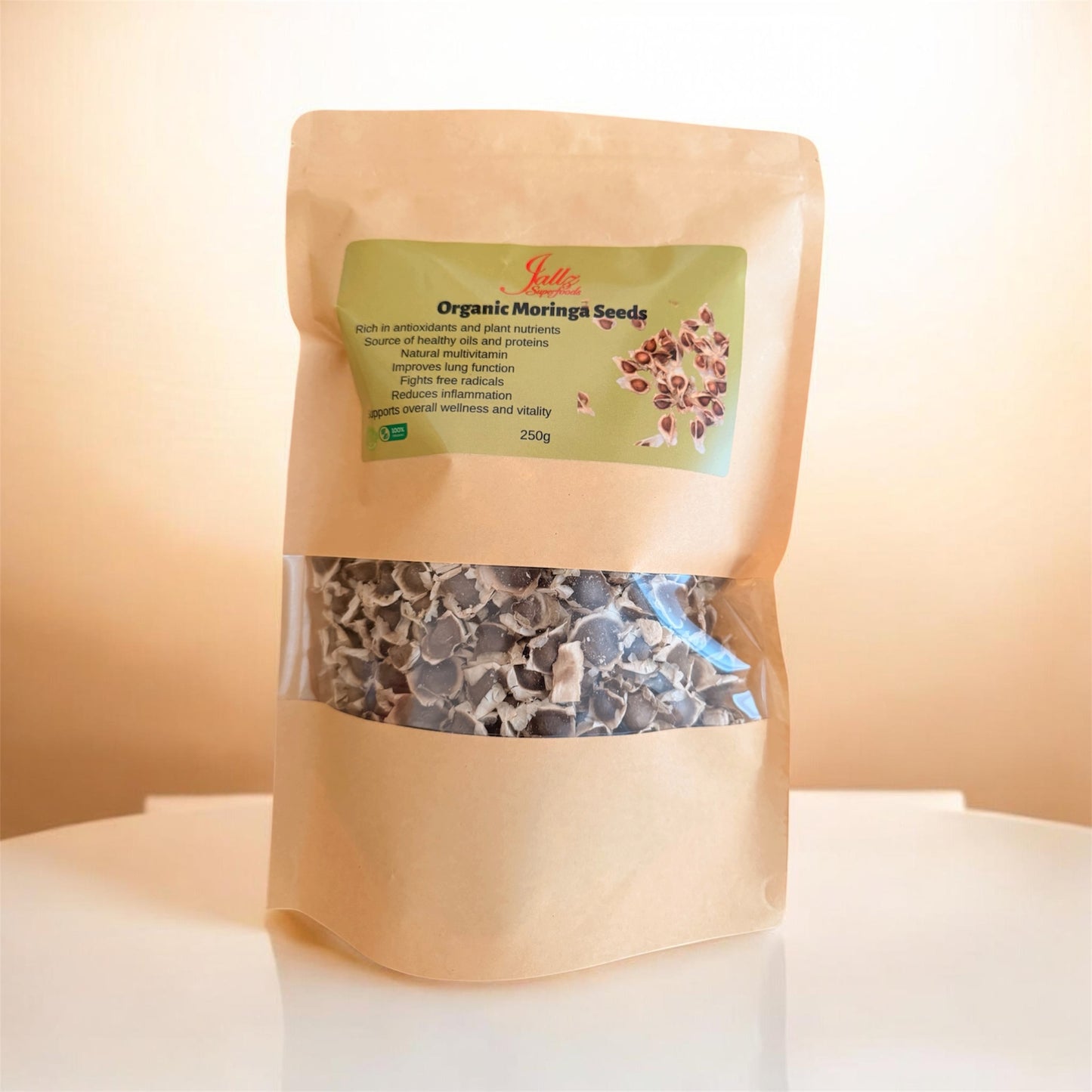 Organic Moringa Seeds 250g